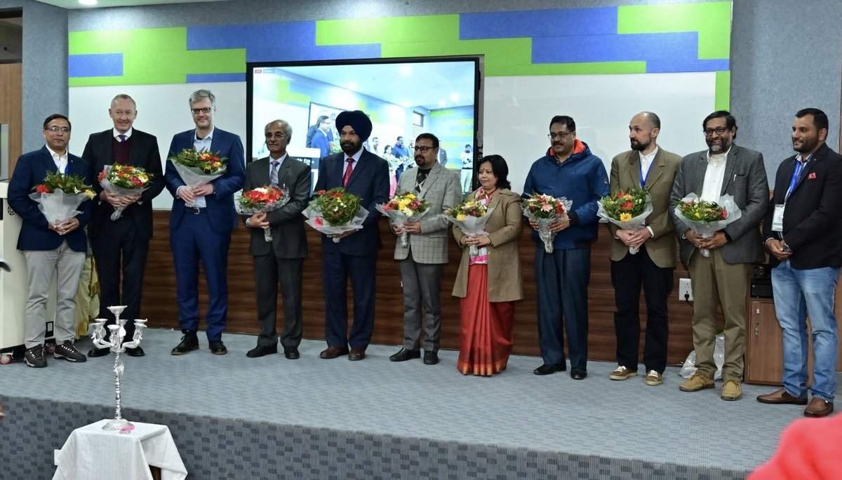BelgiuminIndia's tweet photo. The Belgo-Indian Network for Astronomy and Astrophysics (#BINA) 🪐 convenes again at Bhimtal. 
Jointly funded by @belspo &amp; @IndiaDST, it brings together over 150 scientists from 🇮🇳&amp;🇧🇪 fueling joint research.
Our Ambassador attended its opening ceremony organized by @ARIESNainital https://t.co/NfvEg5OaAX