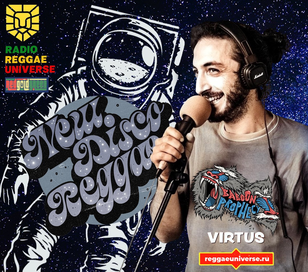 reggaeuniverse_'s tweet photo. Ragga-man VirtuS of Red Gold Green Records from Italy just shared special dubplate of his hit 'New Disco Reggae' with listeners of radio Reggae Universe. INcredible production by Baboon Prophecy project. Check it on-air: https://t.co/FzufIg2Xj3
or use app: https://t.co/6bA7nV8jFO https://t.co/tOTY4TyUTi