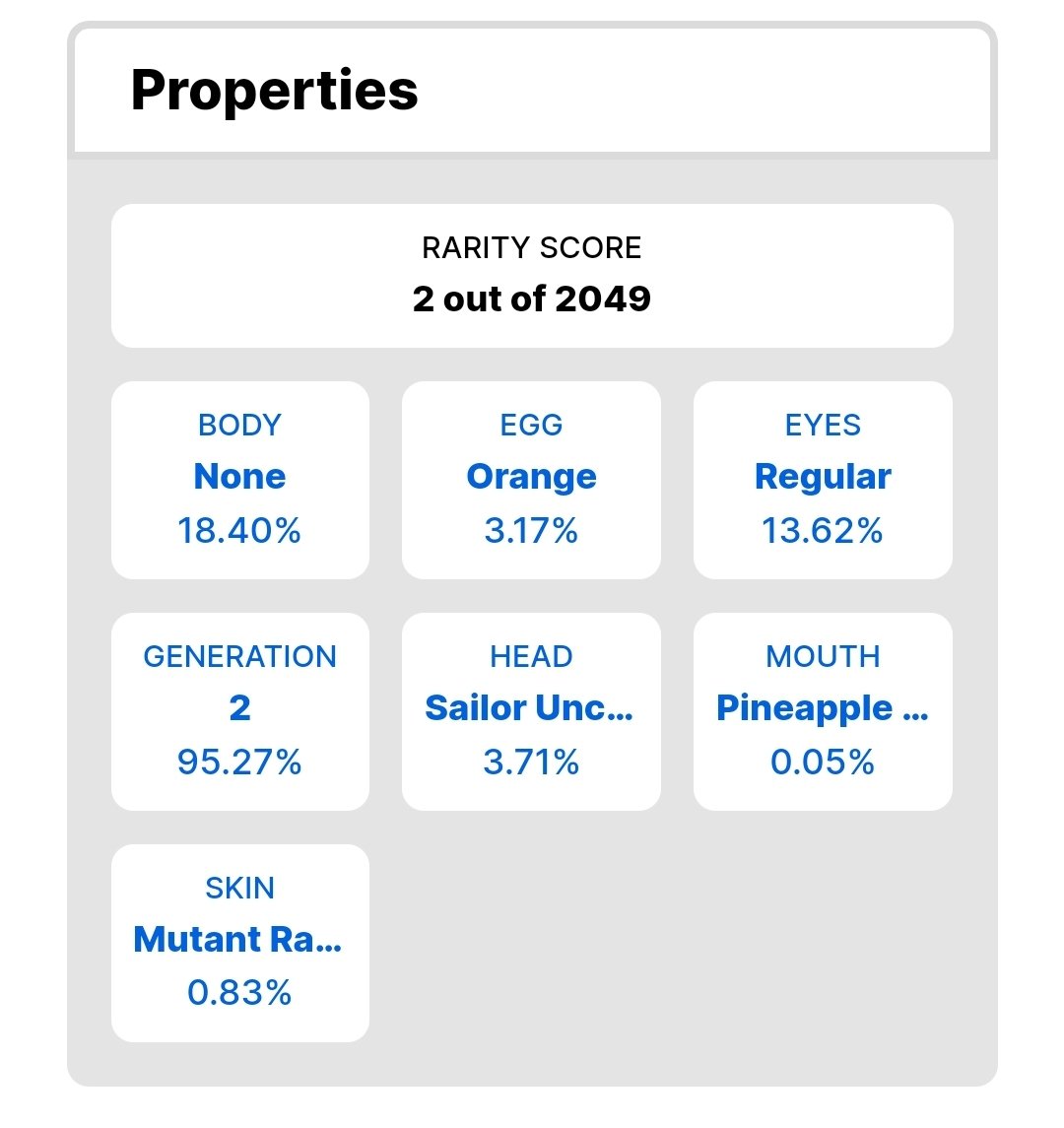 MEGAMANXRP's tweet photo. Baby Eagle #2228 is listed for 55 $XRP for the next 24 hours! 🚨
This is the 2nd #rarest baby Eagle to date.
Rank 10 sold for 55 $XRP 2 months ago.
Available on @xrpcafe
https://t.co/PDztx3Xlr6
#SailorHat ⛵️#MutantSkin 😈 #PineappleMouth 🍍 https://t.co/VKgRw8l5lU