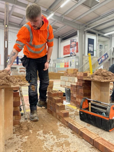 RH_Construction's tweet photo. We are attending the Cheshire Skills competition today with four of our students, early days but it looks like a good start #skills #tradespeople #construction #reaseheath https://t.co/JbrxrHnyH3