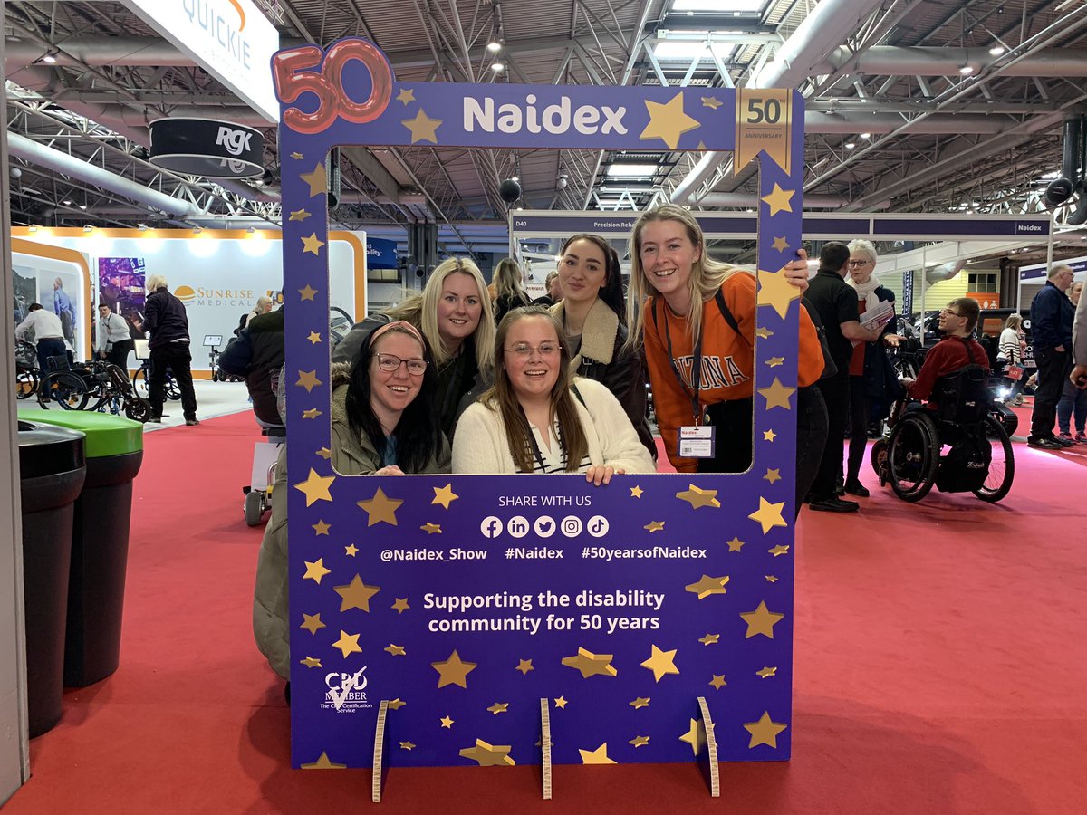 occujade's tweet photo. At the #naidex2023 exhibition trying to get some CPD under our belts!
#OccupationalTherapy https://t.co/iHBRmg3oTX