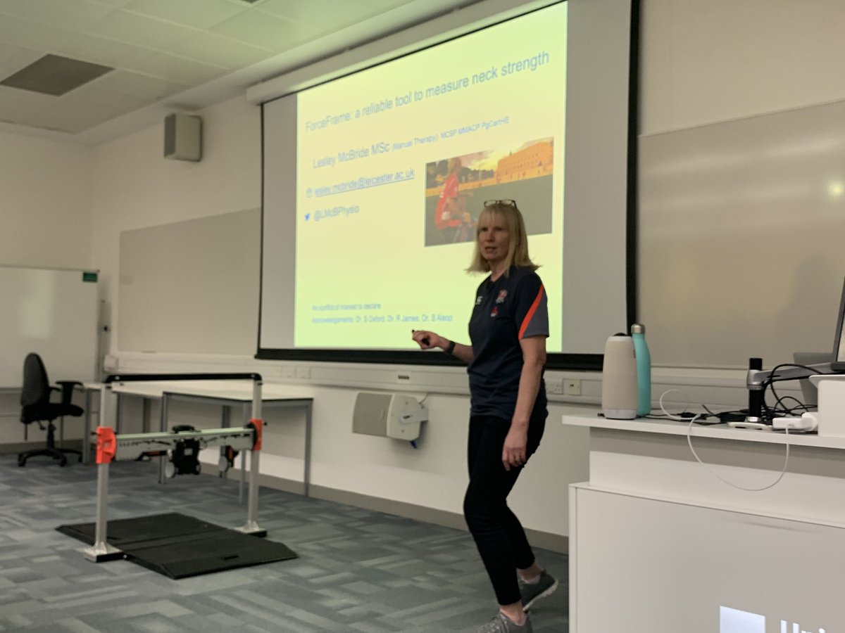 Thank you @LMcBPhysio for your fantastic presentation! @VALDPerformance #Symposium in #Sports #Science and #Performance (5th Edition) at the @UniofSuffolk @UOS_SportSci In collaboration with international partners: @statsports, @VALDPerformance, #Desmotec, @Sportsciagency