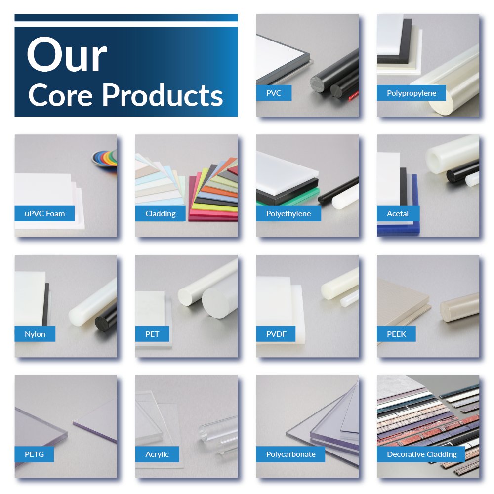 As the leading UK plastics supplier, Oadby Plastics offers an unrivalled range of core products.

See our extensive range here: oadbyplastics.co.uk/products

#oadbyplastics #engineeringplastics #semifinishedplastics #cladding #polypropylene #acetal #acrylic #polyethylene #pvc #nylon