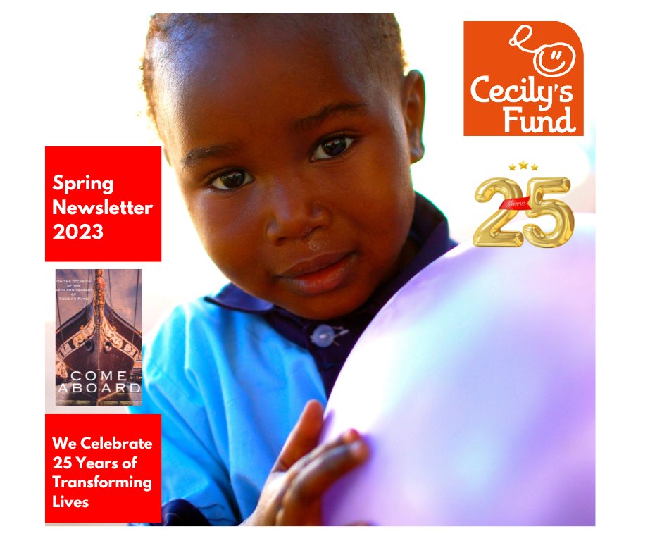Our Spring newsletter has gone to print and will be landing in your inboxes next week. It’s a labour of love and extra special as we look back at 25 years of Cecily’s Fund and meet an amazing force of nature Beatrice - it’s too good to miss!
