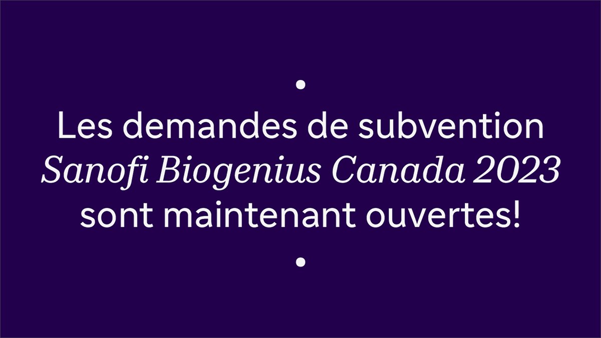 Sanofi Biogenius Canada tweet media