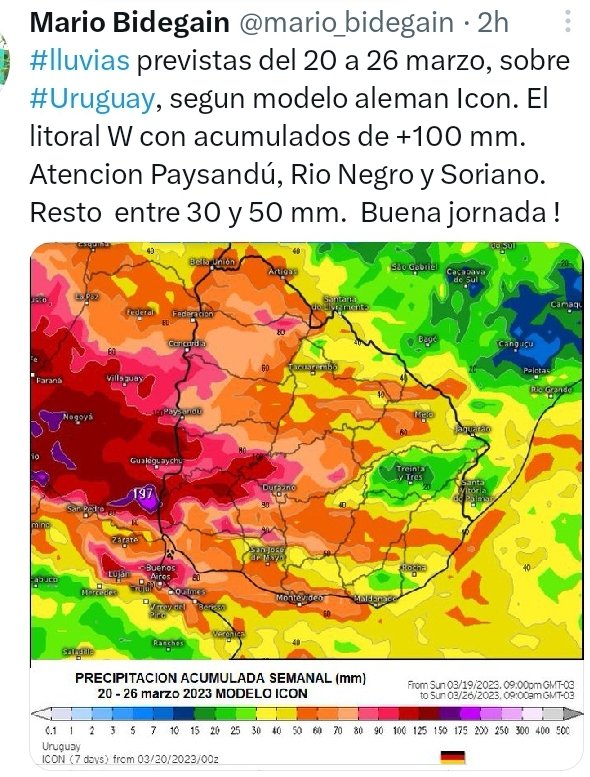 ValentnBouchat1's tweet photo. @mario_bidegain Y este pronóstico en que quedó???
A Mercedes no llegó nada de ese pronóstico, menos mal que los wue diseñaron este modelo se dedicaron a la metereología y no a la medicina, porque hace rato que no pegan una.. https://t.co/44oMlTa6jU