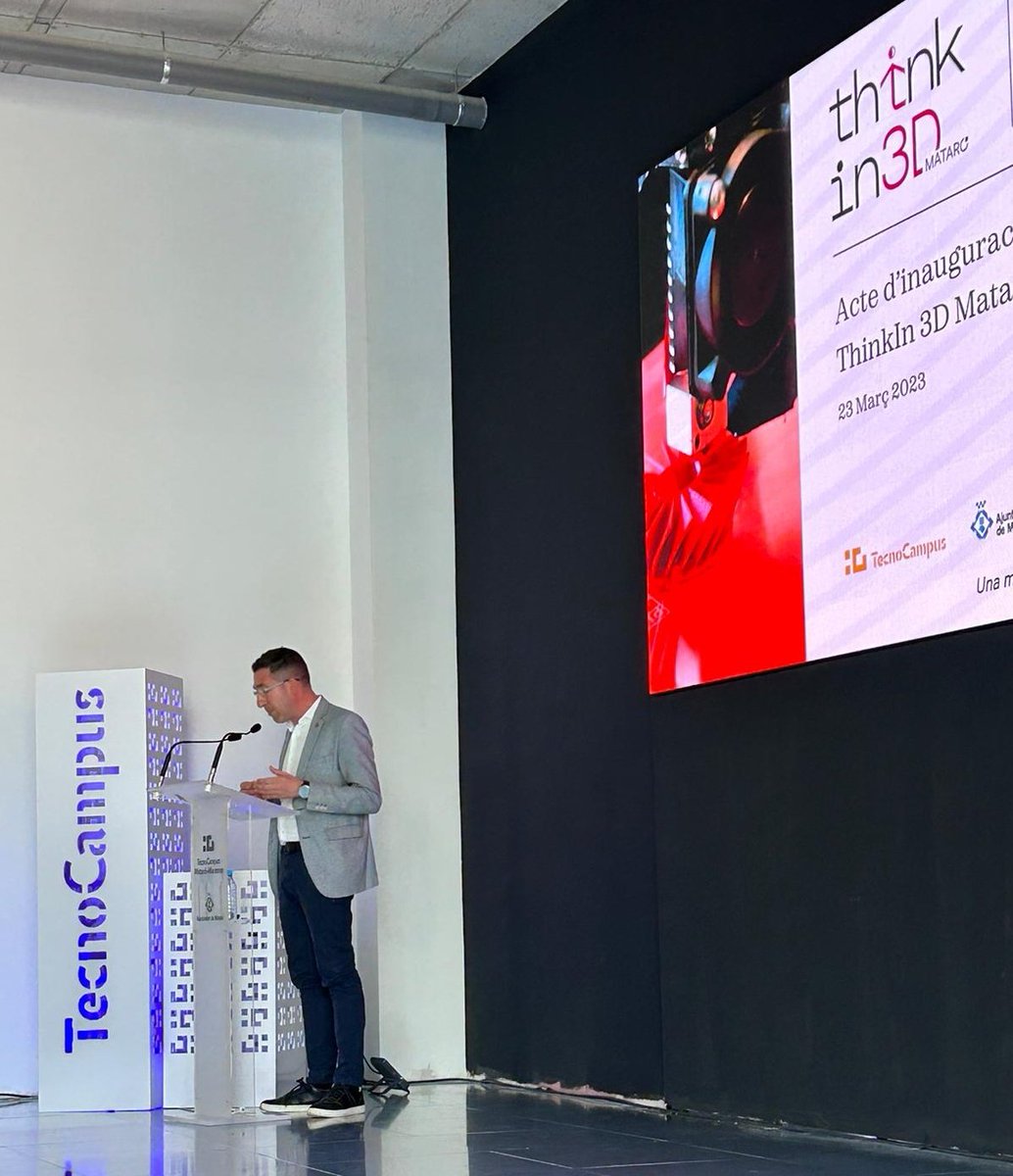 Sergi Morales, regidor d'Ocupació de l'Ajuntament de Mataró: "avui inaugurem un nou instrument per fer del TecnoCampus un punt de referència per l'emprenedoria i la transferéncia tecnològica".