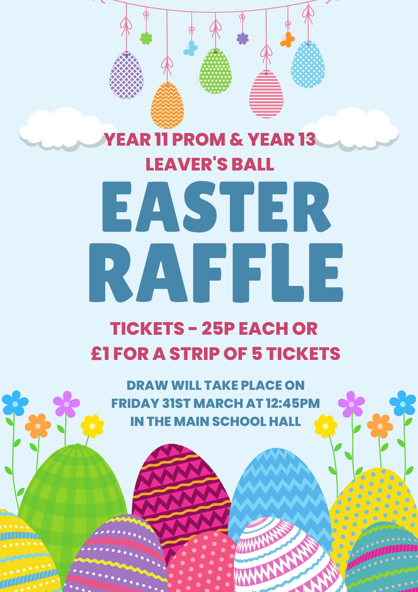 Fullbrook on Twitter "Y11 & Y13 are holding an Easter raffle to fundraise for their leaving