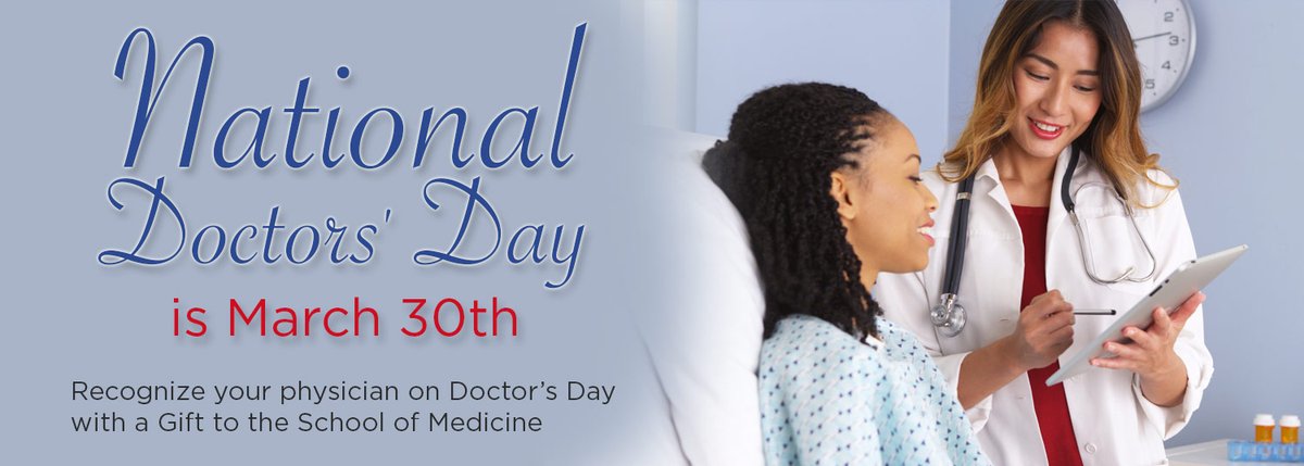 Thank you for being a part of the University of Maryland School of Medicine community. Honor your doctor this Doctor’s Day, March 30, by donating to support their work. Donate here! #give #umsomdoctorsday #umsomhonoryourdoctor medschool.umaryland.edu/doctorsday