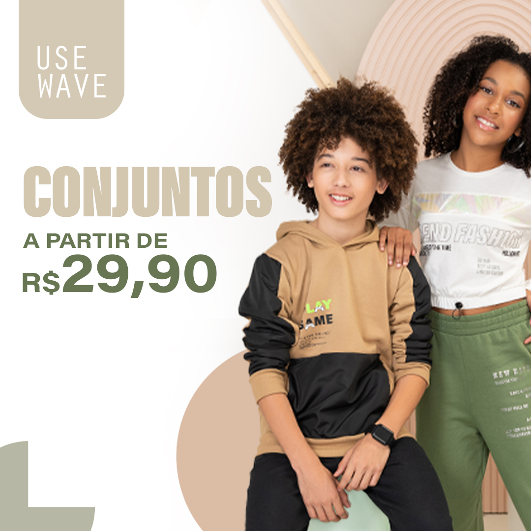UseWaveStore's tweet image. Deixe a criançada ainda mais estilosa com nossa linda coleção! 😍

Aqui na UseWave você encontra conjuntos para todas as idades. ☺

Com a UseWave você garante o look completo para os pequenos com preços a partir de R$29,90.  😱

📲Acesse usewave.com.br.

 #conjuntokids