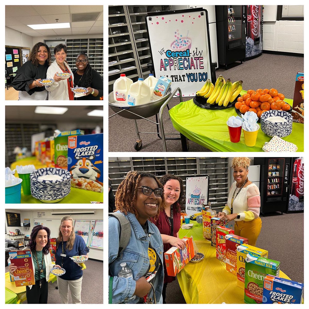 grelauris's tweet photo. Because we CEREALsly appreciate and love our people 🥣 … treat for this foggy Thursday. #iYouWeBelong https://t.co/6yXib48xmz