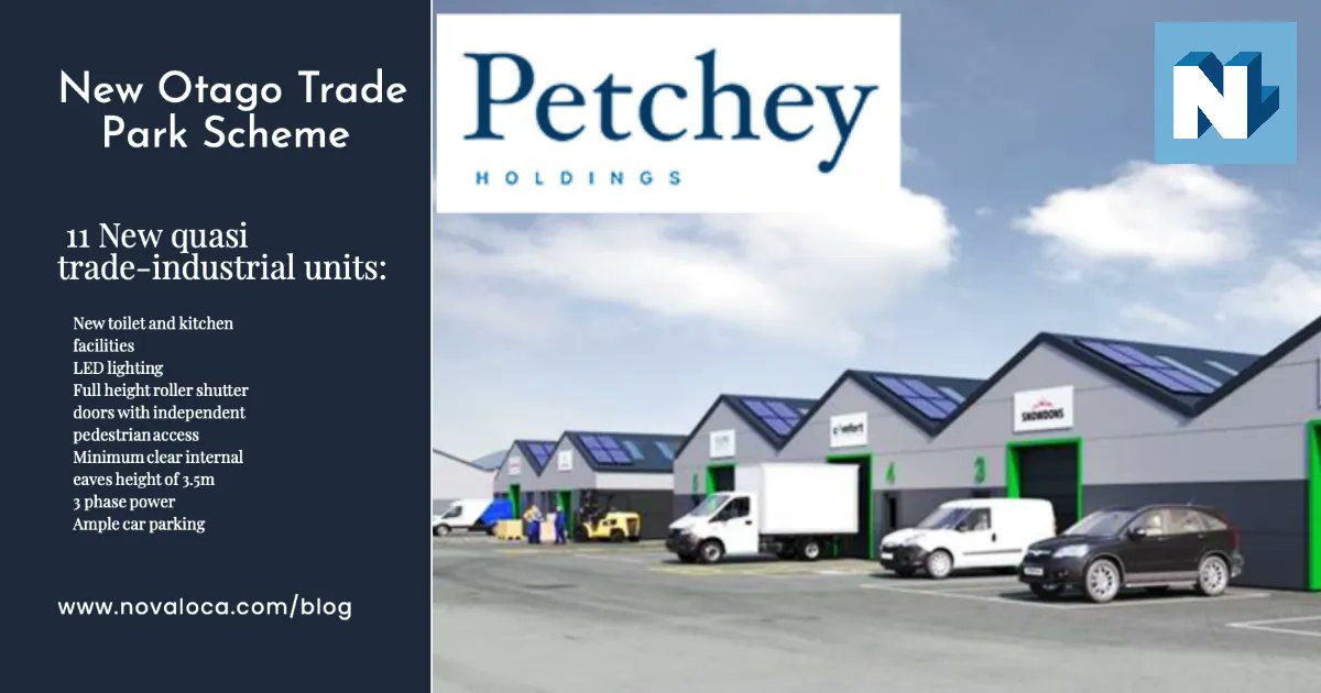 New Otago Trade Park Scheme, located within #Enfield’s prime retail/trade destination from <a href="/PetcheyHoldings/">Petchey Holdings Ltd</a>. Read more on the NovaLoca blog: buff.ly/3TwRmtn
