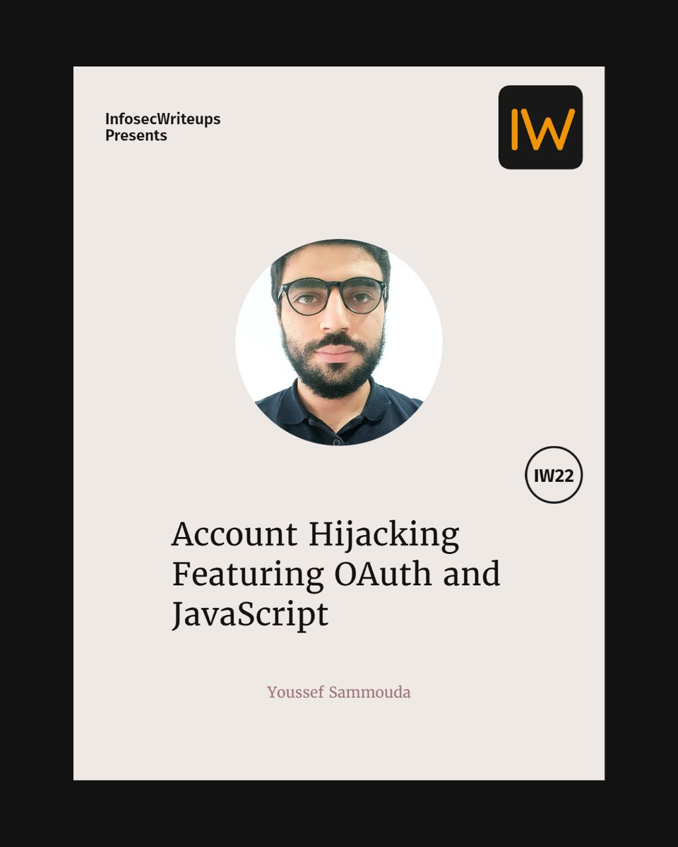 InfoSecComm's tweet photo. 🔊 Videos and slides of @samm0uda 's talk at IWCON 2.0 on "Account Hijacking Featuring OAuth and JavaScript" is out.

Check it out here below: https://t.co/CAF5aW8w5G

#bugbounty #cybersecurity #infosec https://t.co/CnnXFkVN4F