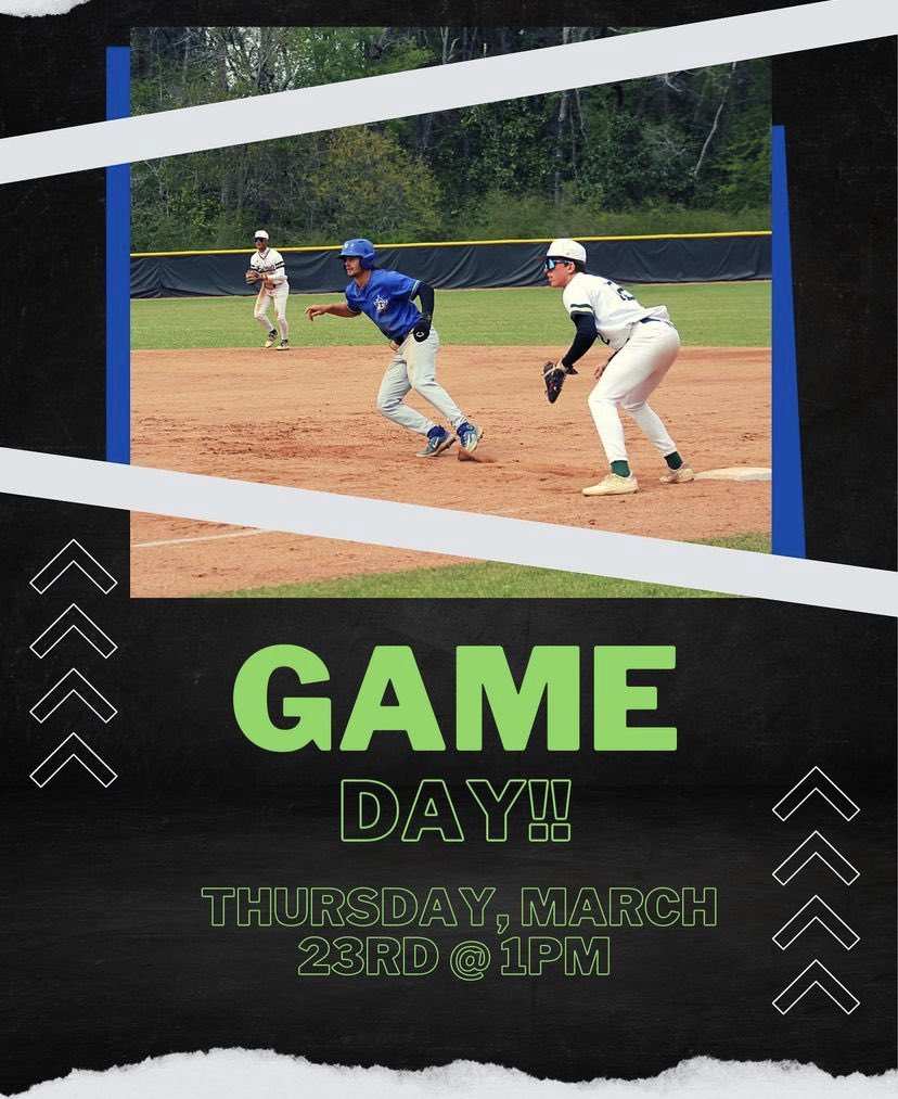🚨🚨 GAMEDAY 🚨🚨
⚾️ vs. East Georgia
🔵 Barnesville, GA
⏰ 1:00pm/4:00pm
‼️ DH