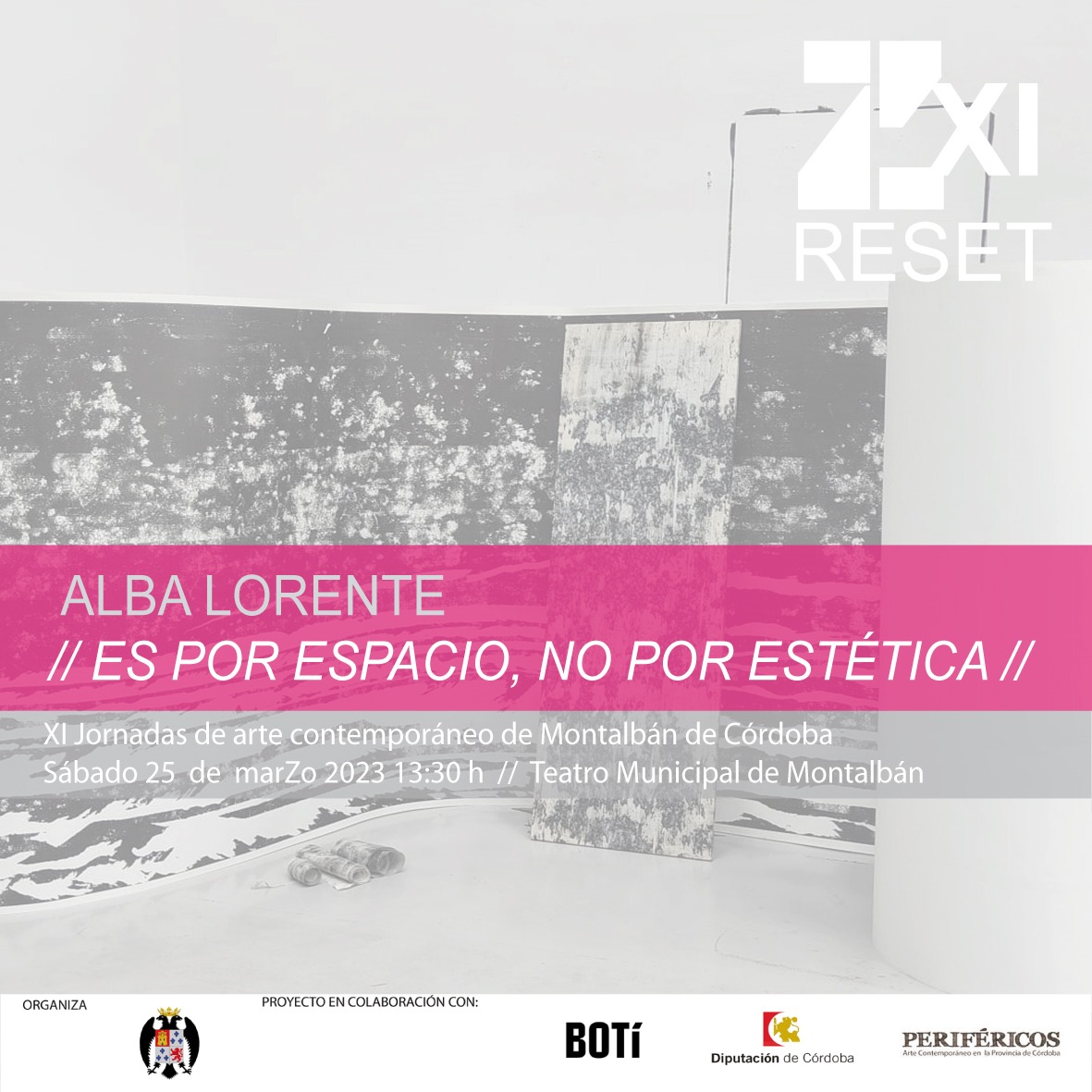 🗓️📍 𝗦𝗮́𝗯𝗮𝗱𝗼 𝟮𝟱 𝗱𝗲 𝗺𝗮𝗿𝗭𝗼. 𝗗𝗲𝘀𝗱𝗲 𝗹𝗮𝘀 𝟭𝟯:𝟯𝟬𝗵 𝗭 𝗫𝗜 // 𝗥𝗘𝗦𝗘𝗧 // 𝗧𝗲𝗮𝘁𝗿𝗼 𝗠𝘂𝗻𝗶𝗰𝗶𝗽𝗮𝗹 𝗱𝗲 𝗠𝗼𝗻𝘁𝗮𝗹𝗯𝗮́𝗻.

-Inauguración y visita guiada a los proyectos de Paula Valdeón y Alba Lorente
-Concierto de Ratones Coloraos.

#Zjornadasarte