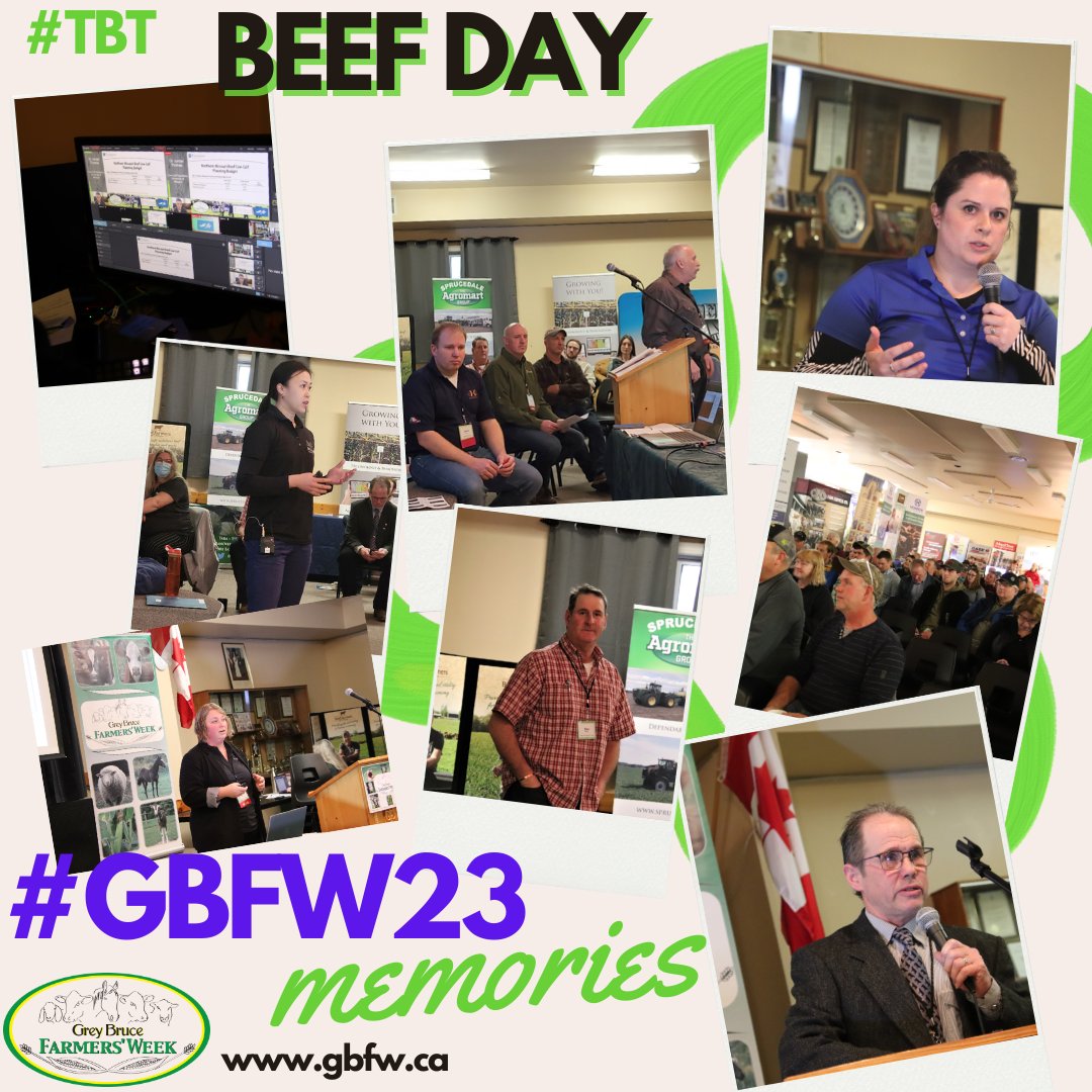 #TBT back to #GBFW23 #Beef Day, Jan 4, '23 at the Elmwood Community Centre/online. Fantastic day, program, meal, tradeshow! Huge thanks to everyone involved! 
We are gearing the engine back up to create #GBFW24. Please share any suggestions that you might have.
#Ontag #Farm365