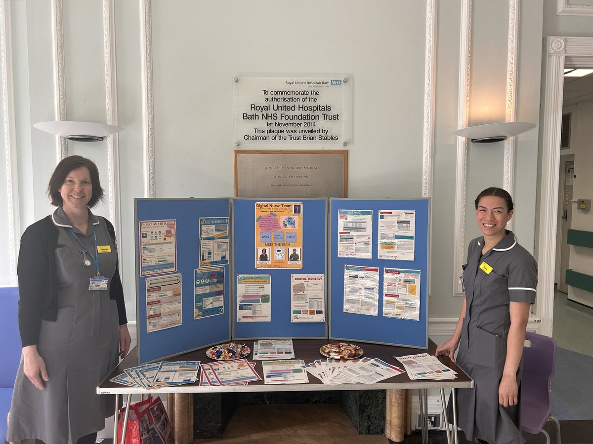 Great opportunity today to speak to the Digital Nurses <a href="/iamkatie99/">Kate Leyva</a> &amp; Annette to hear all the amazing work they are doing across <a href="/RUHBath/">RUH Bath 🏥</a> fantastic transformations 🫶🏻 <a href="/Antonialynch/">Toni Lynch</a> <a href="/SimonAn01336768/">Simon Andrews💙</a> @LidgettSarah1 <a href="/NHSDigital/">NHS England Transformation</a> <a href="/NHSDigAcademy/">NHS Digital Academy</a> <a href="/NHSCNIO/">CNIO team for England</a>