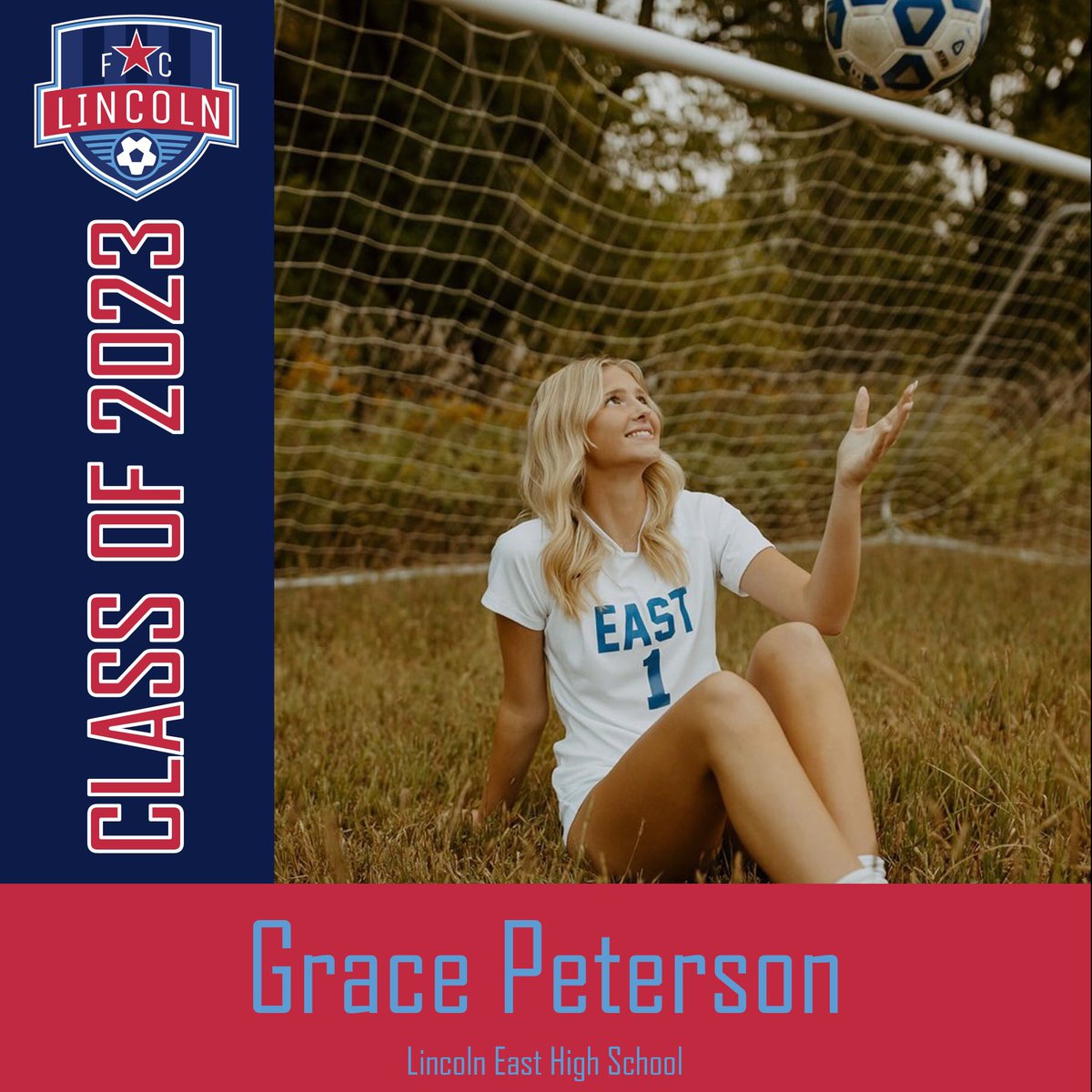 ✨SENIOR SPOTLIGHT✨

Grace will be graduating from Lincoln East this Spring. She will be attending Washburn University, where she will be studying biology and playing soccer. Her favorite FC Lincoln memories are early morning games under the sunrise.