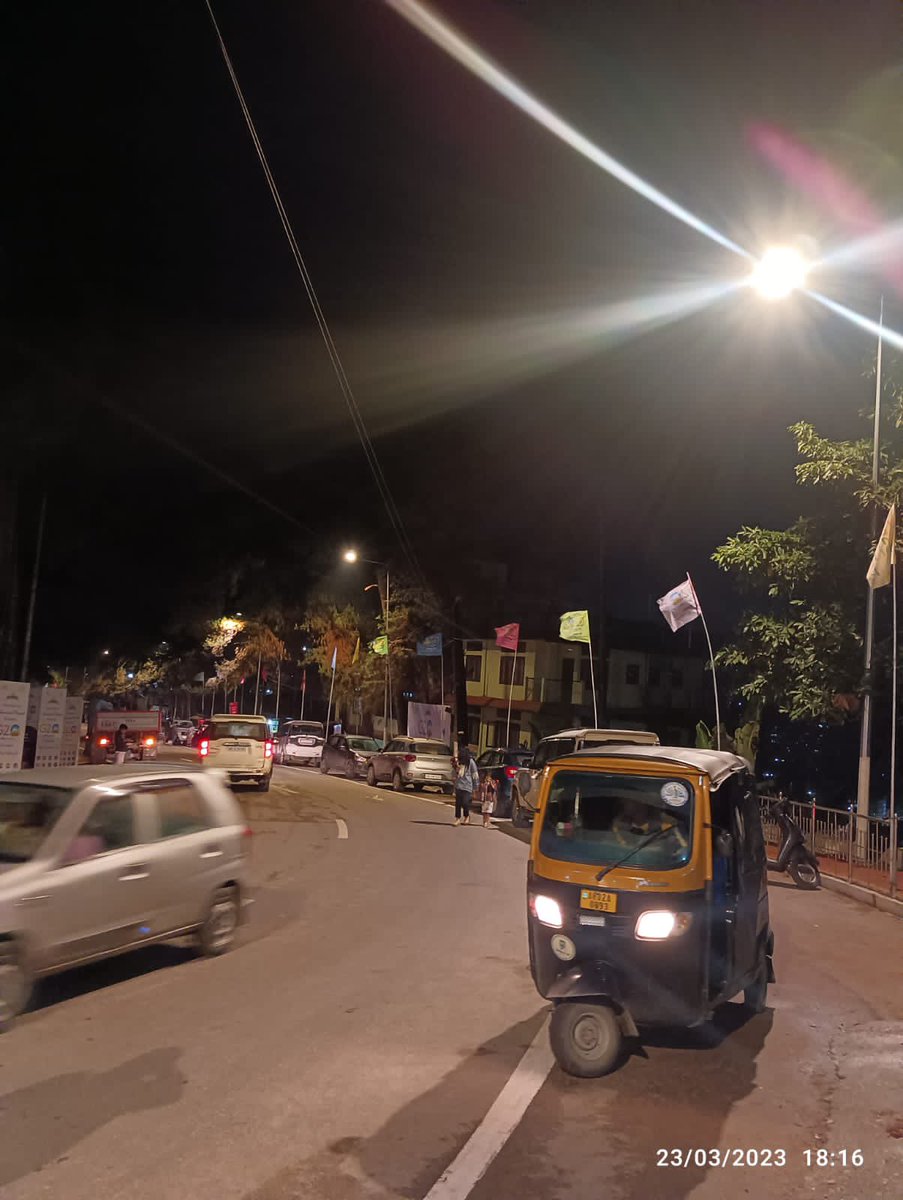 PemaKhanduBJP's tweet photo. The street lights launched via ‘CitiSol ONE Control Mobile App’ will not only brighten up streets during evening but will also help in maintaining law and order in the state capital.

This cost effective app is also a testimony of our technological advancement. 2/2 https://t.co/tyrVuh9YgK