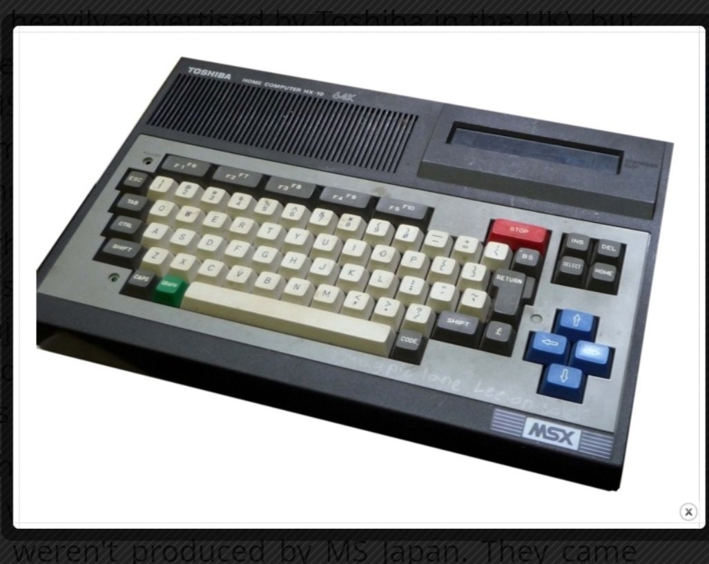 BWhatling's tweet photo. @Ghost_In_Exile Way too far. The C64 was a good machine, but to not even mention the MSX is a dereliction of journalism duty. https://t.co/rccuZpvXNE