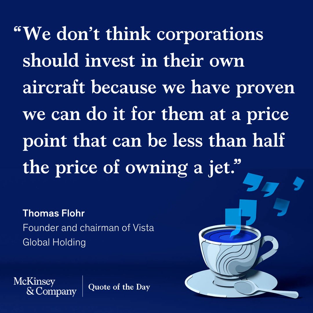 In today's #QuoteOfTheDay, Thomas Flohr highlights how Vista aims to disrupt corporate travel in favor of a subscription membership model. Learn more: mck.co/407SaqN