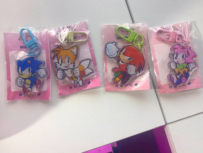 PYONSHOP FLASH SALEMy Sonic Origin Collection is now on Sale! Save 20% on the Sonic Origin Stickers,Keychains, and Print! Use  ORIGINSALE  #sonicorigin 