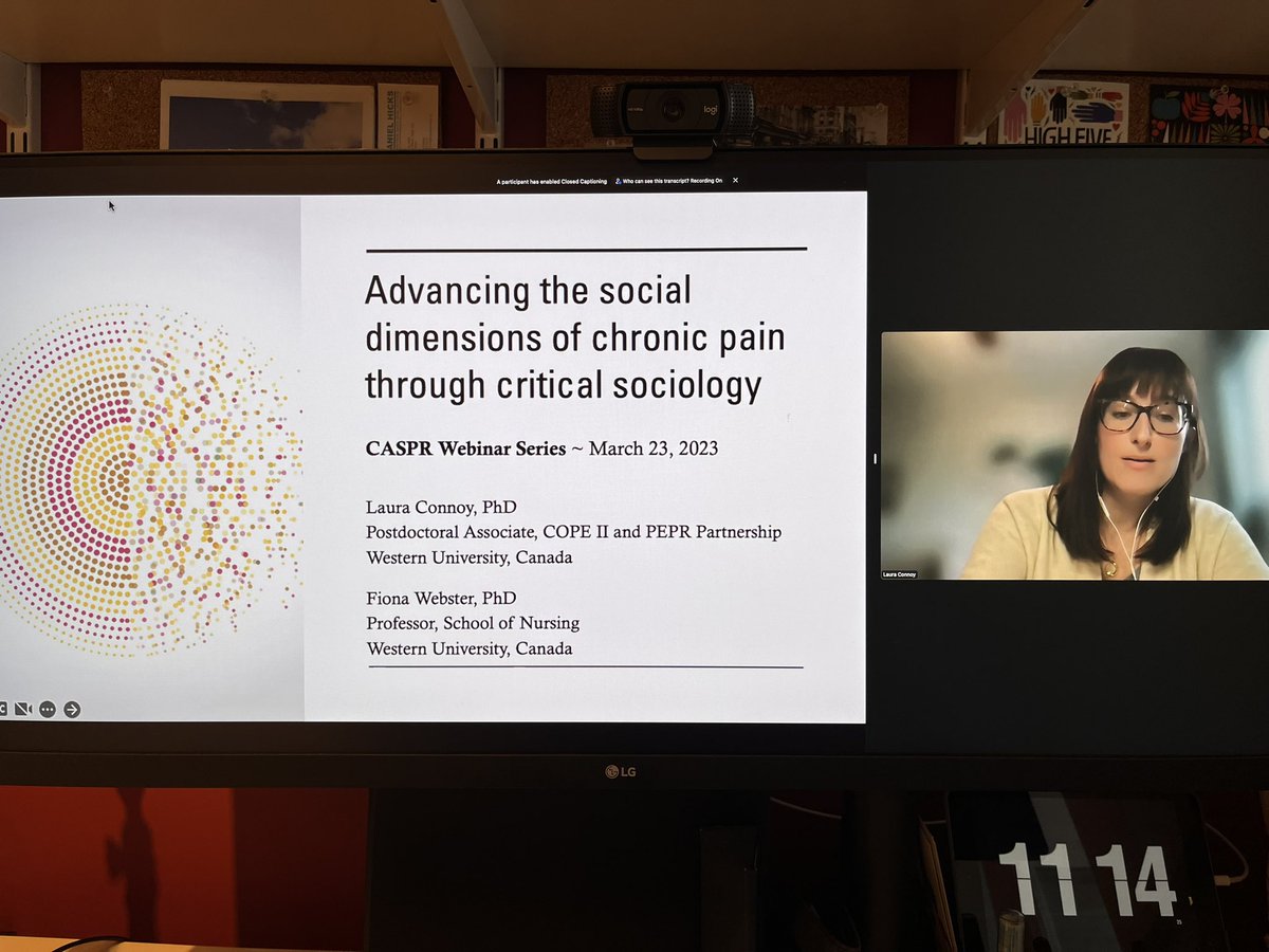 Outstanding inaugural webinar meeting of the international Critical Approaches to Pain Scholarship (CASPR) group - thanks to the speakers: @FionaWebster1 @LauraConnoy #CassandraMacgregor #MehmoonaMoosaMitha