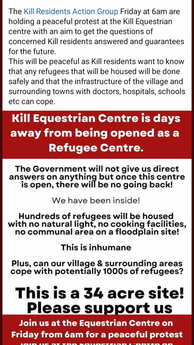 IrishInquiry's tweet photo. The government don't care about refugees. And they definitely don't care about Irish people. @rodericogorman is destroying this country. But the people are standing up and fighting back. Please RT and support. https://t.co/7lVqSD7eEp