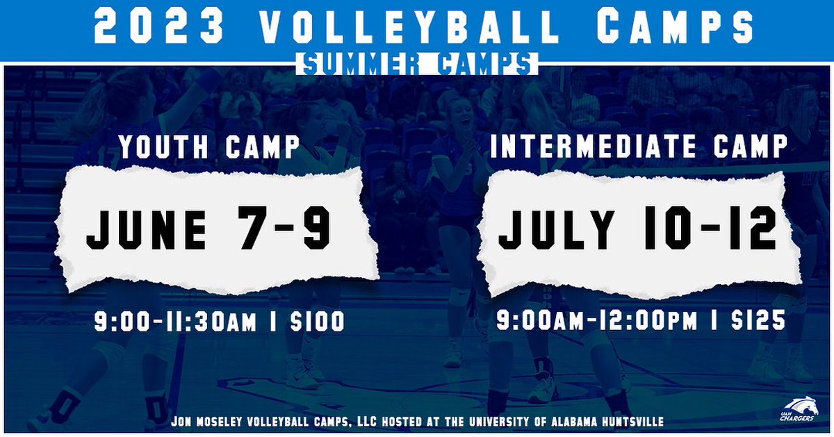 UAHVolleyball's tweet photo. 🚨🏐𝑪𝒂𝒎𝒑 𝑺𝒆𝒂𝒔𝒐𝒏 𝒊𝒔 𝑯𝑬𝑹𝑬🏐🚨

Registration is officially open for our 2023 Youth and Intermediate camps. 

🔗Link is in bio to register

#VolleyballCamp https://t.co/H58ZPn24Du