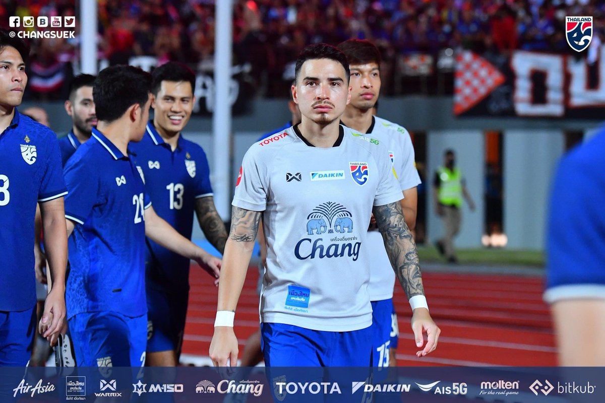 booksriii's tweet photo. เครื่องหมายการค้าแบคขวาไถลาน=สักเต็มแขน5555555555 #บอลไทย https://t.co/9iBMab7Mdh