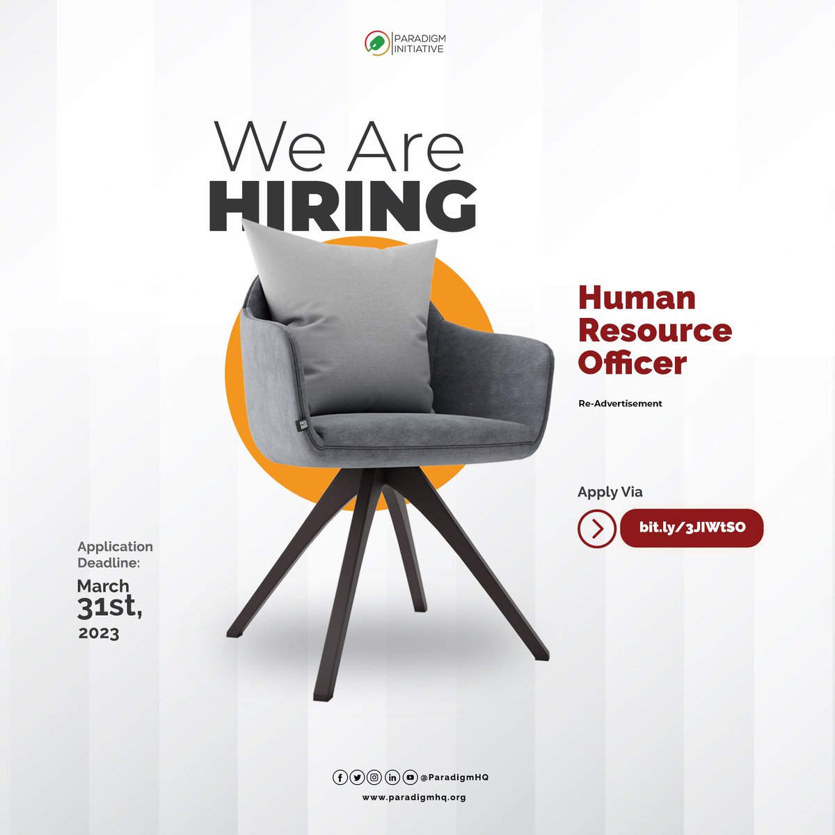 ParadigmHQ's tweet image. #ReAdvertisement

We seek a skilled and experienced Bilingual Human Resource Officer to join our team. The ideal candidate should have a minimum of 3 years of experience in HR, be fluent in English and French, and possess excellent communication and interpersonal skills.