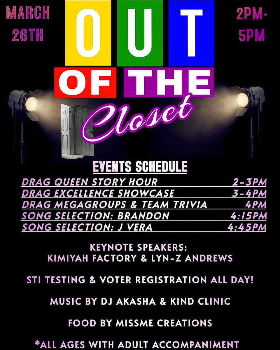 Join us March 26th for Out of The Closet hosted by @thequeenfantasia at @artisancraftbar. Let's celebrate the drag queens of our city and educate each other on how we can all be more involved in fighting harmful legislation against our community. #pridecentersa #Igbtq #sanantonio