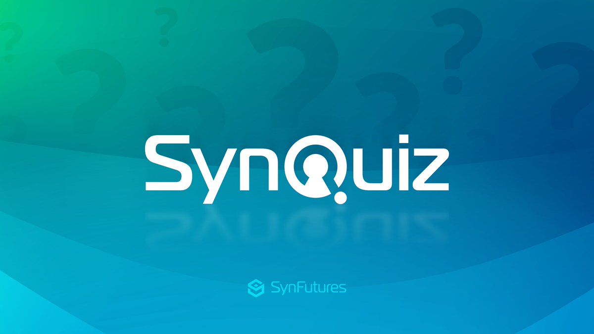 SynFuturesDefi's tweet image. 📢 Hey #SynFuturers, don’t forget to participate in SynQuiz tomorrow!

🗓Every Friday
⌚12 pm UTC (8 am ET)
📍Discord: bit.ly/3ERJbSX

Read our latest #SynAcademy article, so you're prepared! 👉 bit.ly/3K1f9yd