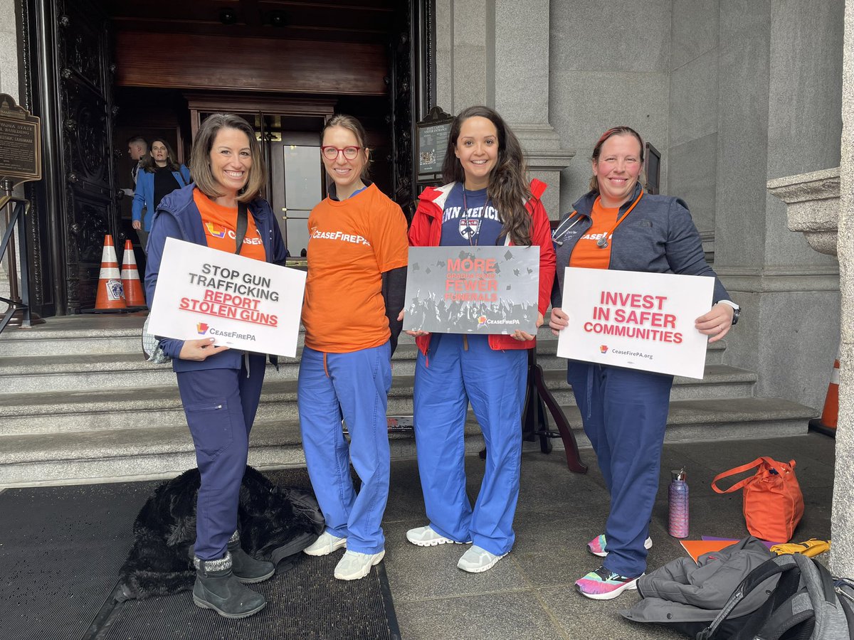 dianehaddadmd's tweet photo. @UPennTrauma advocating for common sense gun laws to end violence in our communities! #EnoughIsEnough @CeaseFirePA @AMarch4OurLives @NicoleMeredyth https://t.co/xz9BSTJipw