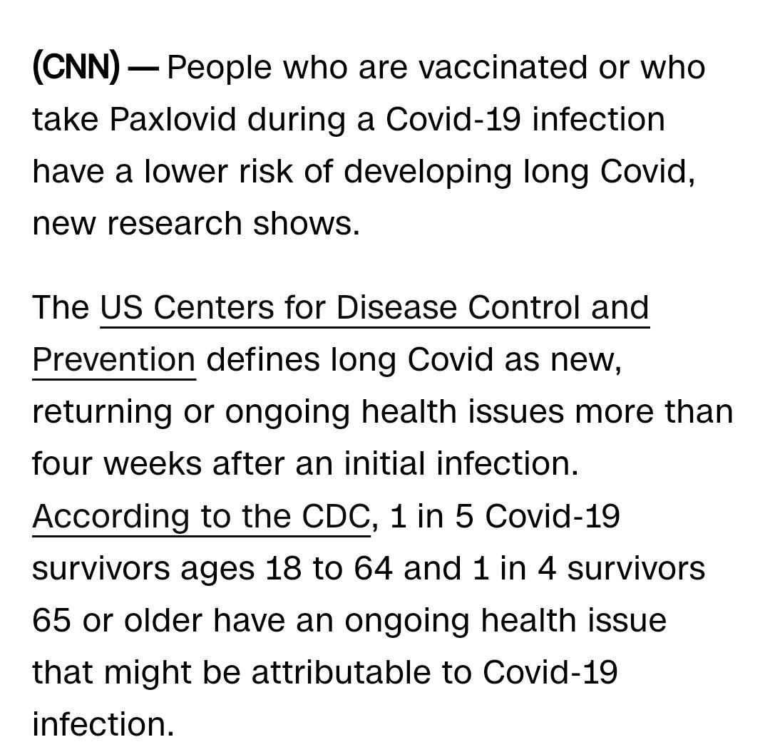DrPacoMoreno1's tweet image. Vacunas bivalentes y el uso de Paxlovid ayudan a prevenir #CovidLargo.
Se debe permitir la adquisición de vacunas y medicamentos para la población sin las restricciones que ha provocado el gobierno.
