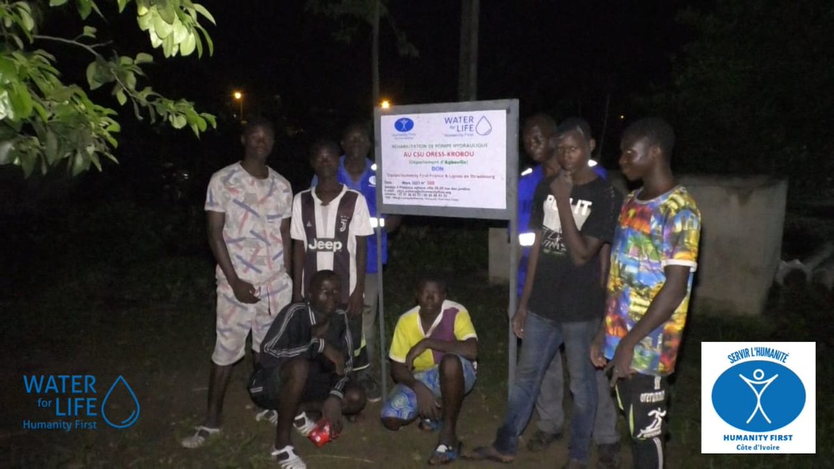 HF_cotedivoire's tweet photo. le Mercredi 22 Mars 2023,  l'ONG #humanityfirst #CôtedIvoire (#Water_for_Life) a réhabilité deux pompes hydrauliques dans le village de #ORESS_KROBOU département d’#Agboville. Cette réhabilitation de pompes est un don de l’équipe HF France de Strasbourg.
@HFI1995 @HF_France https://t.co/6s3ugfaTy5