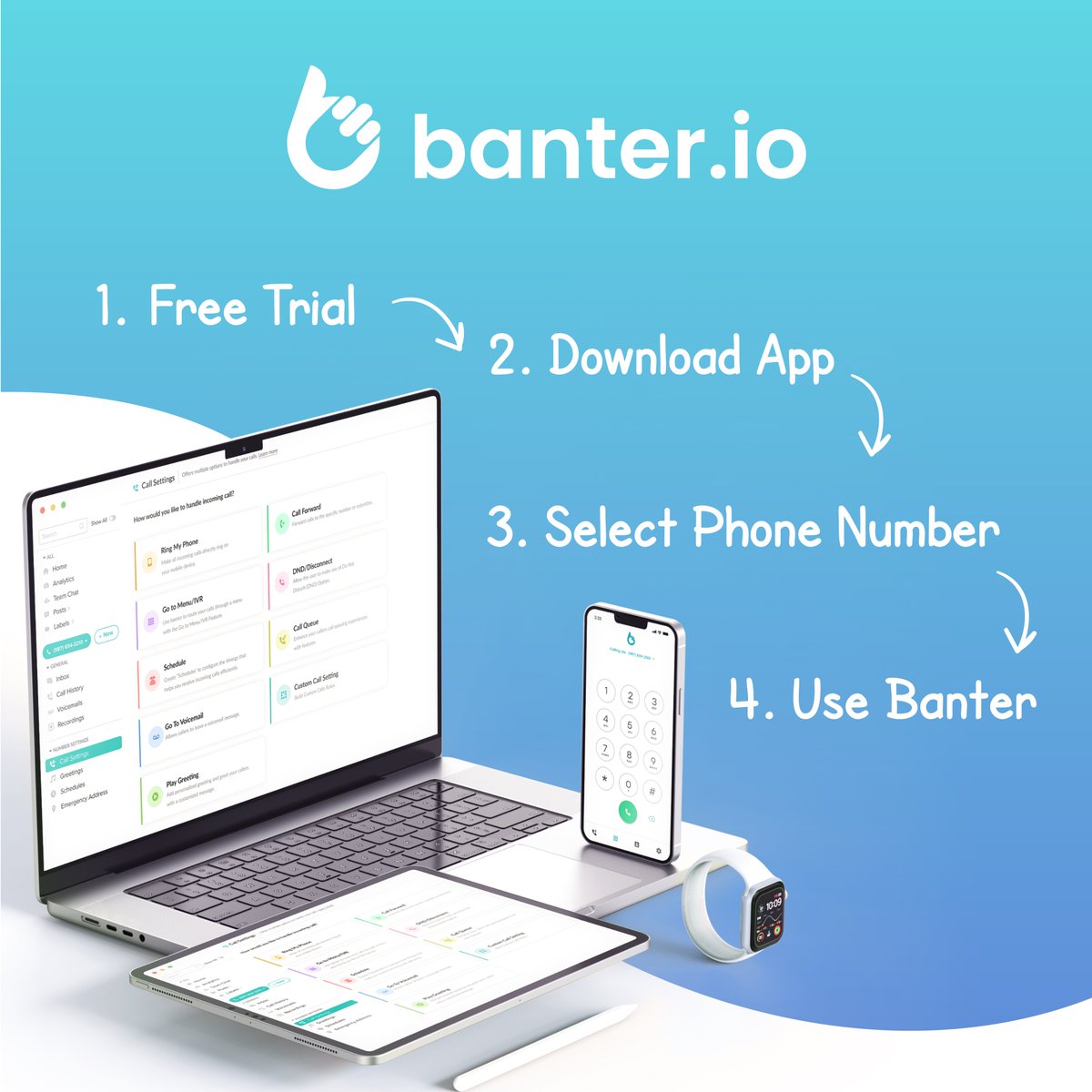 Banter_Apps's tweet photo. Easy to setup. Easy to use. Number porting from current company is difficult? Reach out to us at customercare@banter.io and we will help you.
https://t.co/cqQ6wAwJ36
#numberporting #customercare #banter #easysetup https://t.co/ouHt6cbaln