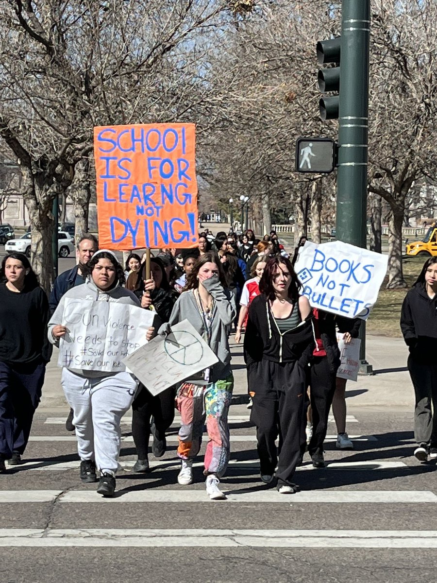 Proud of the DPS students calling for addressing #GUNviolence and promoting school safety.  They deserve much better.