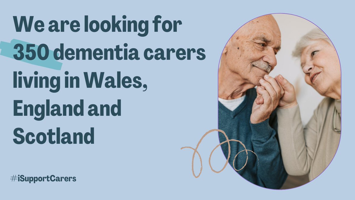 Closing date: 27.3.23

#iSupportCarers want to find out if online support for #dementia #carers is effective. You could take part from your own home. Visit tinyurl.com/yc898vwz