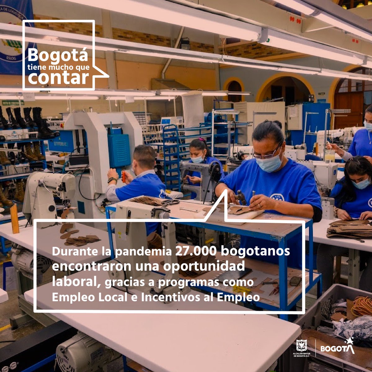 GobiernoBTA's tweet image. En @Bogota, durante los momentos más críticos de la pandemia, con #EmpleoLocal e Incentivos al Empleo 27.000 bogotanos encontraron una oportunidad laboral.

En total, durante esta administración, se han gestionado más de 480.000 empleos.
#BogotáRindeCuentas