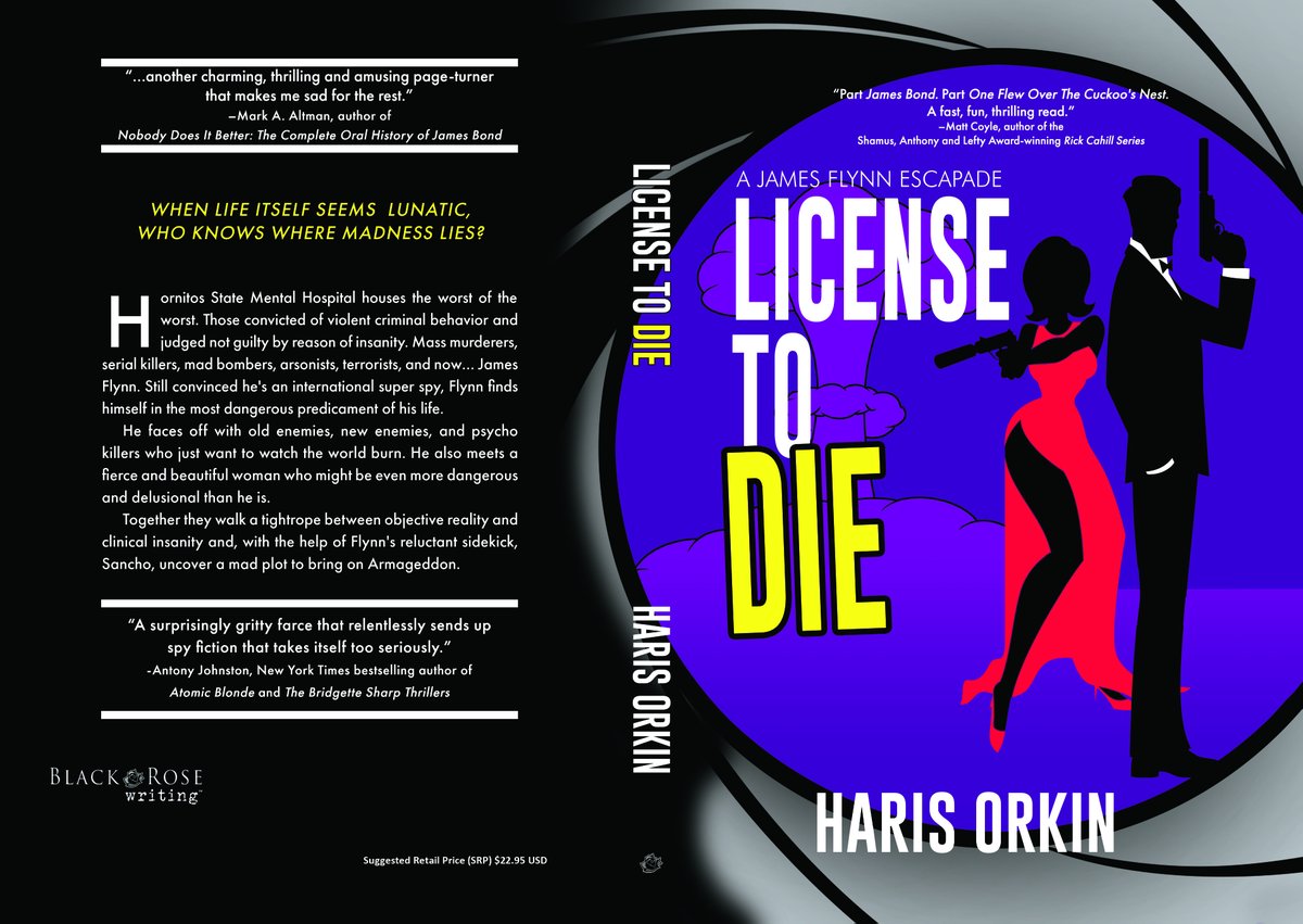 Double 0’s have a license to kill. 
Everyone has a license to die.

Revealing the cover for the fourth Flynn Escapade.

Coming July 6th.  

#ComedyThriller #JamesBond #Satire #SpyThriller #ComedyNovel #FlynnEscapade