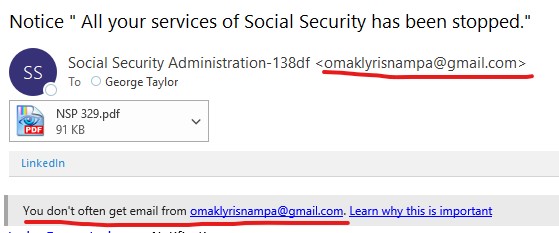 SolutionsGmt's tweet photo. How are you helping employees spot phishing?

If you missed the first indication this email is fake, the notification at the top of the email body should set off alarm bells. 
#emailsecurity #phishingattack #m365 #securityawareness https://t.co/PhEDhXcP6Q