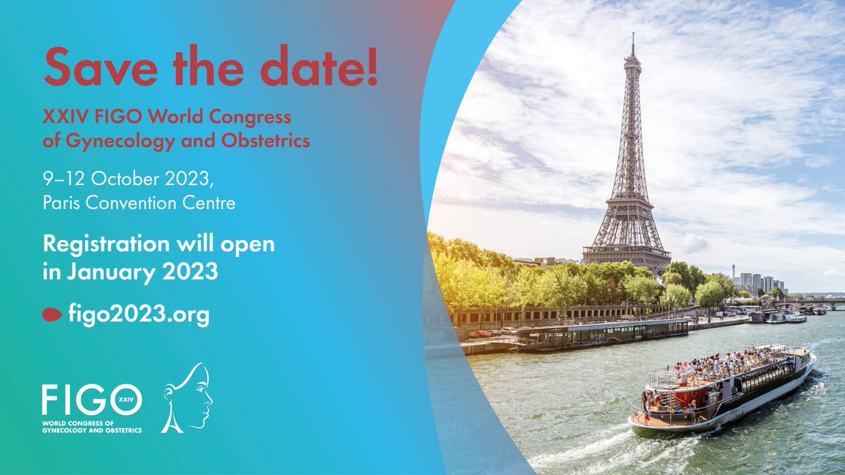 Official_SEUD's tweet photo. 🔔In the frame of our partnership with the @FIGOHQ, we invite you to book your dates for the XXIV FIGO World Congress of Gynecology and Obstetrics!
📢Join the best experts in #gynecology & #obstetrics in Paris from October 9th to 12th, 2023 ➡️ https://t.co/VZgLW7snsI
#gynobs https://t.co/noo9RHdxdr