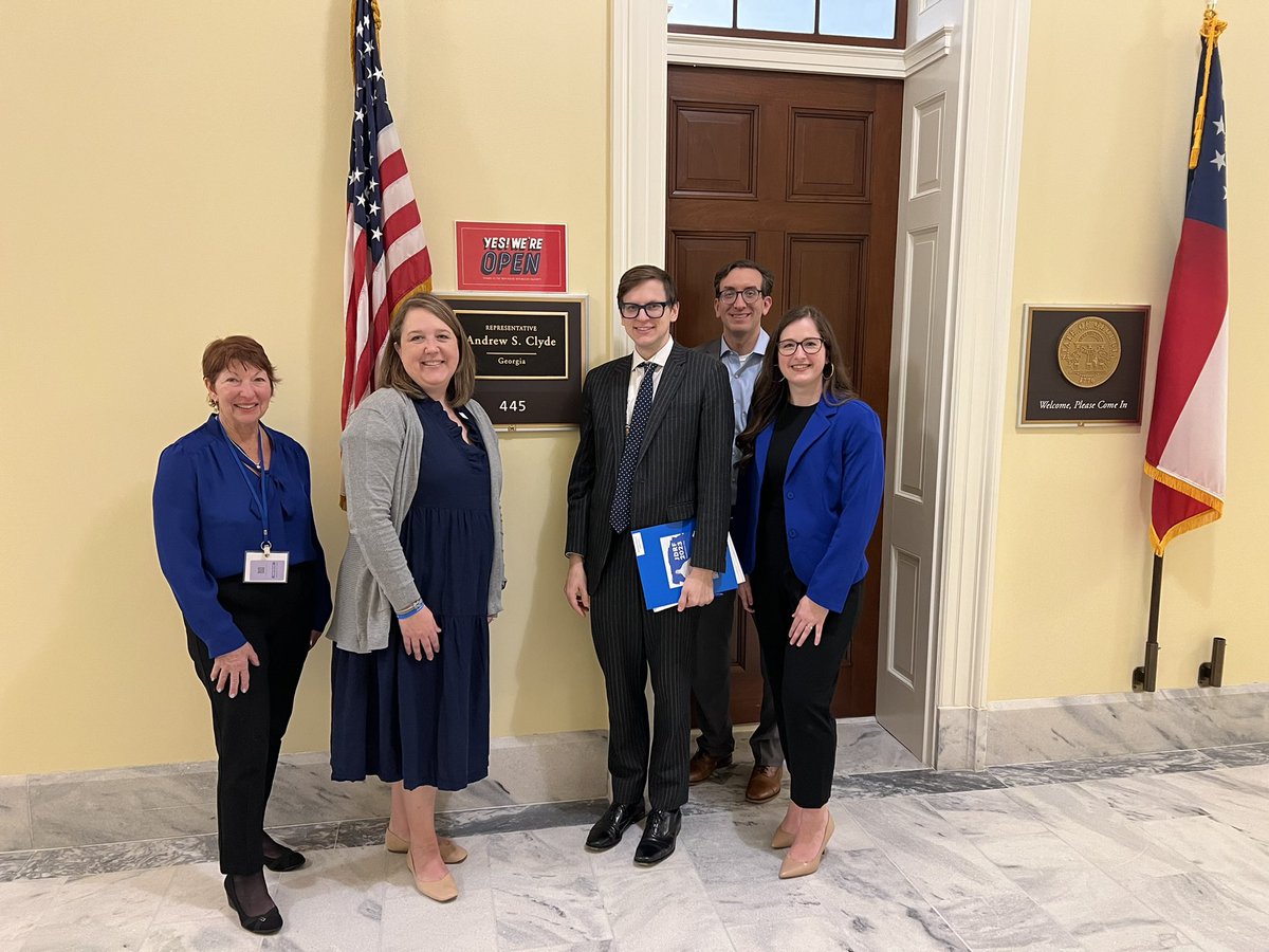 Thank you so much to the office of Representative Andrew Clyde for taking the time to meet with us to talk about the Special Diabetes Program, insulin affordability, &amp; federal funding for research! We are so grateful for their time!  <a href="/Rep_Clyde/">Rep. Andrew Clyde</a> #jdrfgovday #jdrfadvocacy