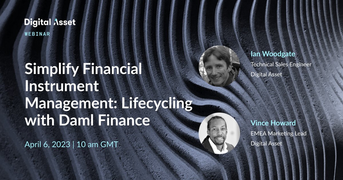 💥How are instrument lifecycles modeled and applied to investor holdings? 💥How the Daml Finance lifecycling approach simplifies the processing of lifecycle events and provides more flexibility in the application of lifecycle events to all ho... #webinar www2.digitalasset.com/simplify-finan…