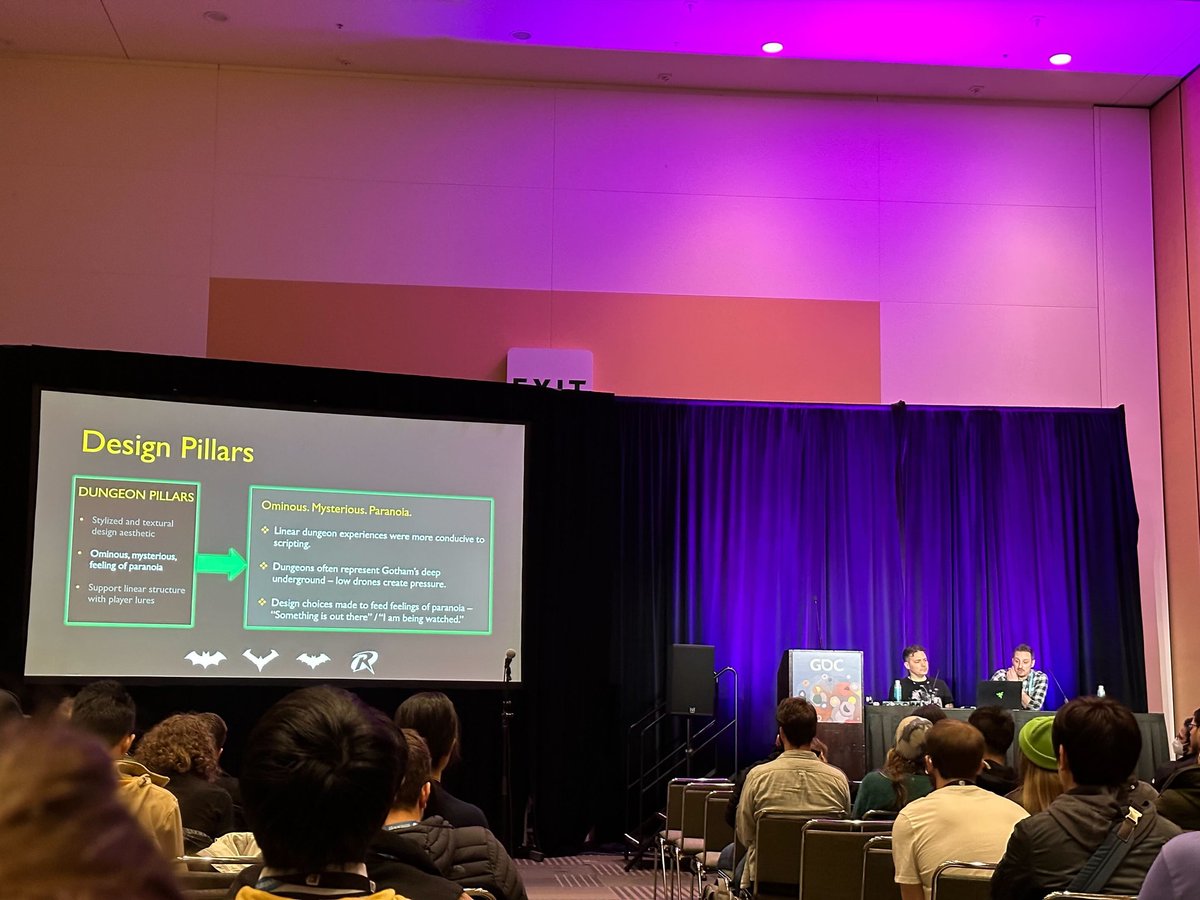 Dustin (@dustinreid) on Twitter photo After many months of anxious preparation <a href="/soundgeeksteph/">Stephane Beauchemin</a> and I finally presented our #GothamKnights systemic audio talk at #GDC. Some heightened nerves were on display but I think it went well overall! 🤙
Thanks to all that came to check it out, and to <a href="/Flaoua/">Fleur *flaoua* Marty</a> for the photos! After many months of anxious preparation <a href="/soundgeeksteph/">Stephane Beauchemin</a> and I finally presented our #GothamKnights systemic audio talk at #GDC. Some heightened nerves were on display but I think it went well overall! 🤙
Thanks to all that came to check it out, and to <a href="/Flaoua/">Fleur *flaoua* Marty</a> for the photos!