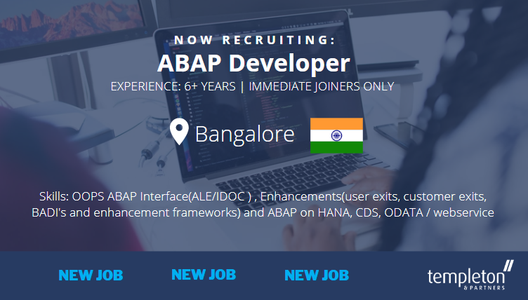 TempletonTech's tweet image. New Job Alert!
ABAP Developer
Find out more and apply here:
hubs.li/Q01H-qDY0
#jobsinindia #bengalurujobs #ABAPDeveloper #ITjobs #TechJobs