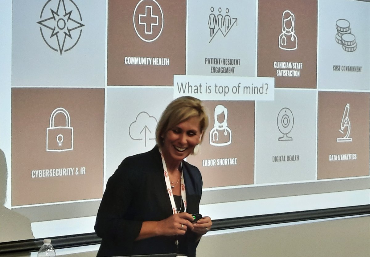 KirbyLester's tweet photo. Great talk by Liz Cramer from #CDW at the @ThriveCenterKy in Louisville. Navigating the future of "Age Tech" is a huge trend/challenge/opportunity for senior care providers. Tech is integral for daily life, says 78% of older adults. #seniorliving #seniorcare #techforgood https://t.co/M0mHeD7MjX