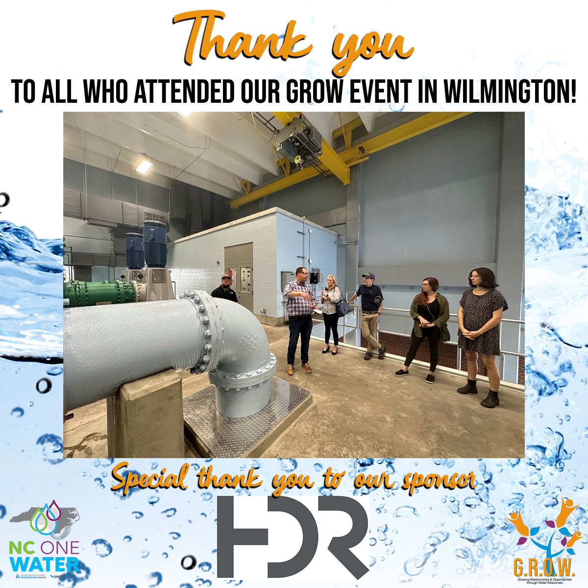 Thank you to everyone who attended our Coastal GROW! Special thank you to our sponsor, HDR! #GROW #nconewater #HDR