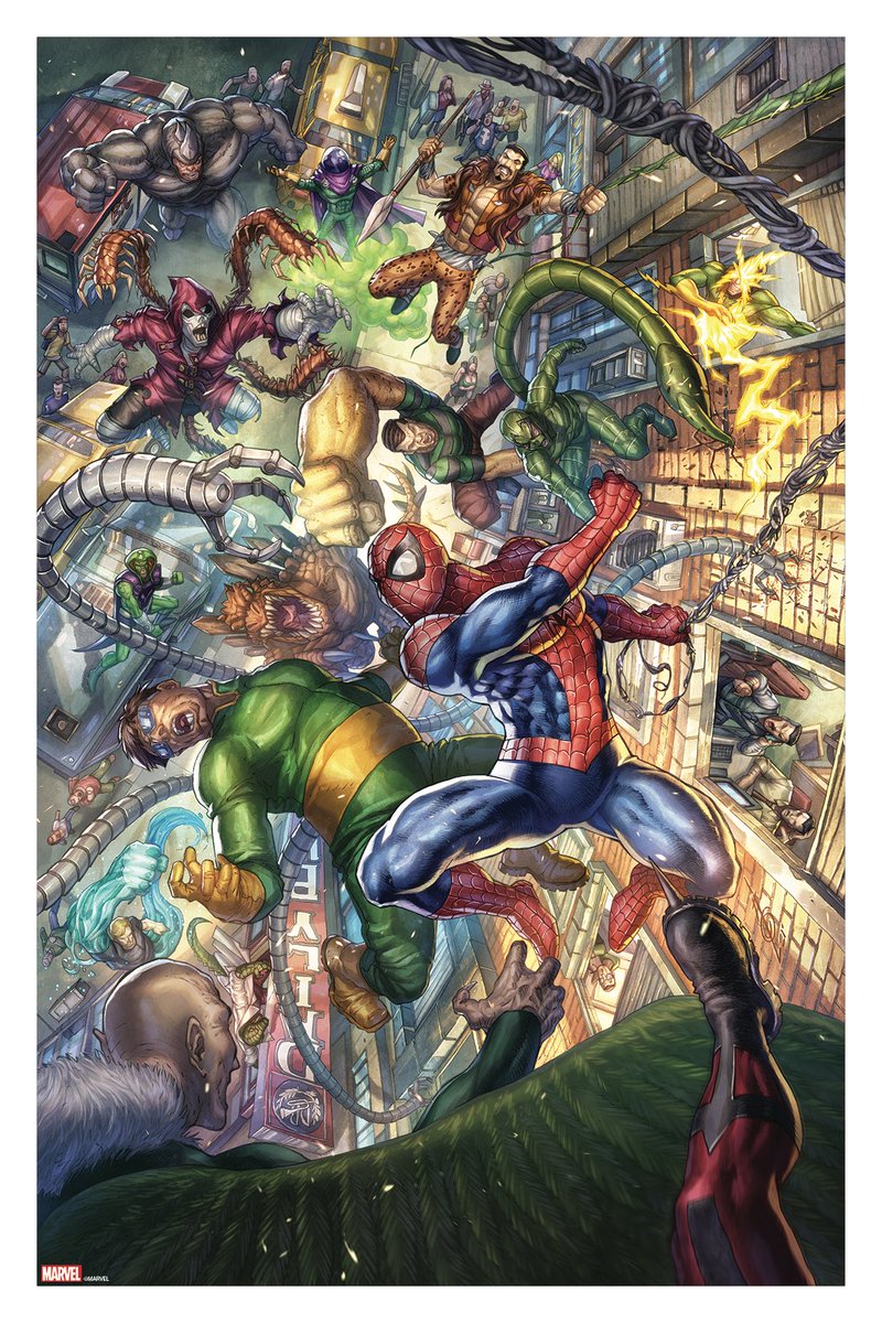 🔊On Sale Now in the GMA Shop!
bit.ly/3TJYot2

⚡️Marvel Comics Presents II!⚡️

Officially Licensed &amp; Limited Edition Marvel Poster Art from #LeeBermejo &amp; <a href="/alanquah/">Alan Quah</a>!

#Marvel #SpiderMan #Daredevil #venom #comicart #Collectibles #greymatterart